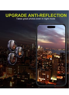 ELTRAZONE for iPhone 14 Pro - iPhone 14 Pro Max Camera Lens Protector, 9H Tempered Glass Camera Cover Screen Protector Metal Individual Ring for iPhone 14Pro 6.1 inch iPhone 14 ProMax 6.7 inch (Deep Purple)  - Image 5