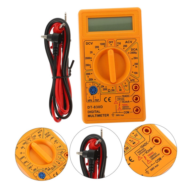 3 Pack Digital Multimeter LCD Display Voltage Ampere Ohm Tester Portable Overload Protection - Image 5