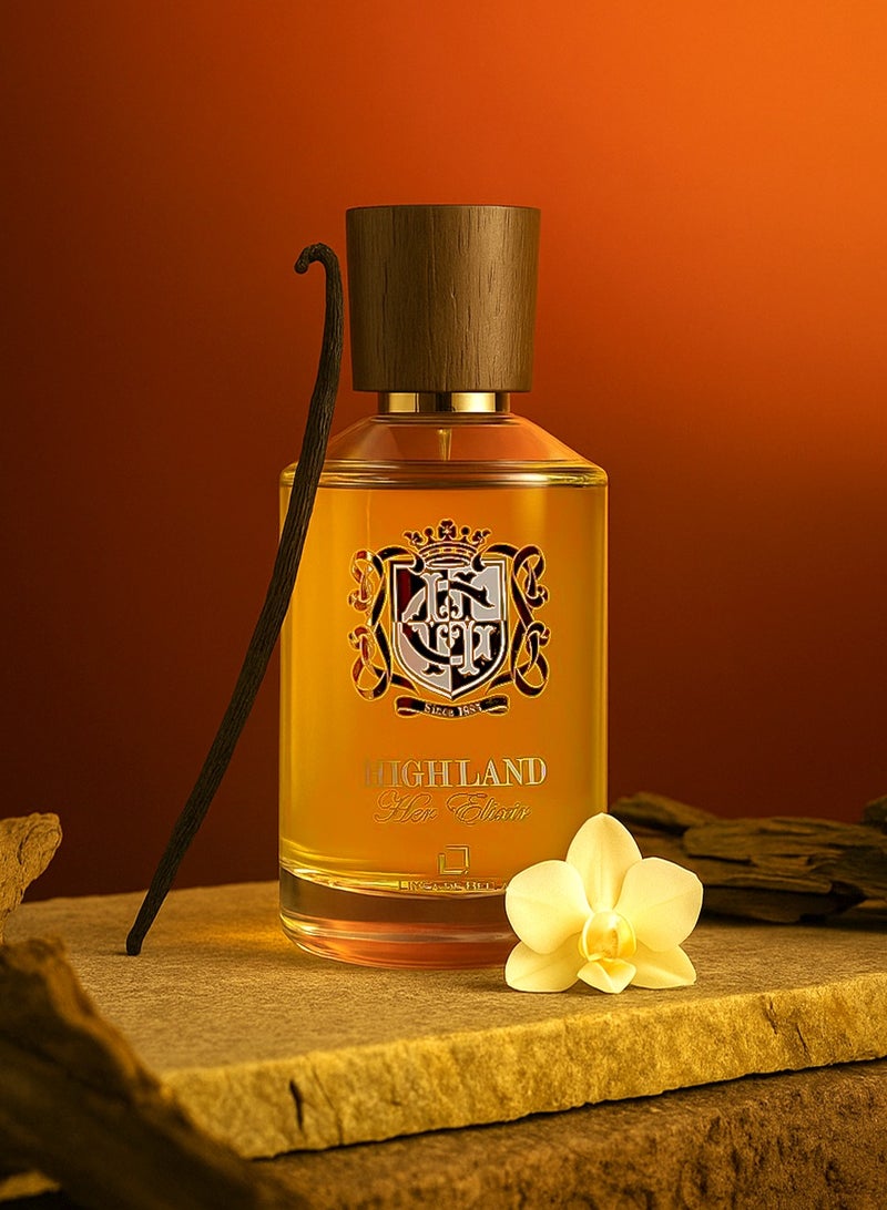 Linea De Bella Luxury Women’s Perfume Highland Her Elixier 100ML | Long Lasting Vanilla Perfume for Women with Fruity, Jasmine & Oriental Notes | Eau De Parfum for Women - Image 1