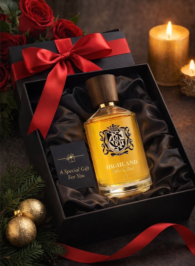 Linea De Bella Luxury Women’s Perfume Highland Her Elixier 100ML | Long Lasting Vanilla Perfume for Women with Fruity, Jasmine & Oriental Notes | Eau De Parfum for Women - Image 5