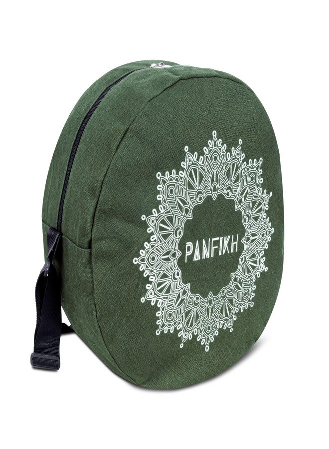 PANFIKH حقيبة حمل يوغا بعجلات من بانفيخ مزودة بسحاب إغلاق، حقيبة تخزين متينة وخفيفة الوزن مع حزام قابل للتعديل (زيتي) - Image 1