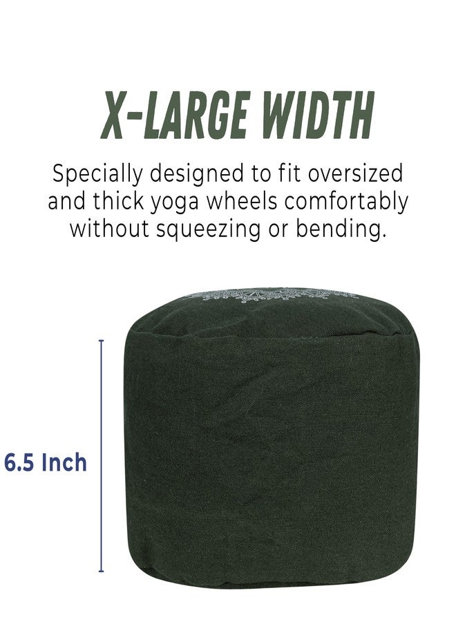 PANFIKH حقيبة حمل يوغا بعجلات من بانفيخ مزودة بسحاب إغلاق، حقيبة تخزين متينة وخفيفة الوزن مع حزام قابل للتعديل (زيتي) - Image 5
