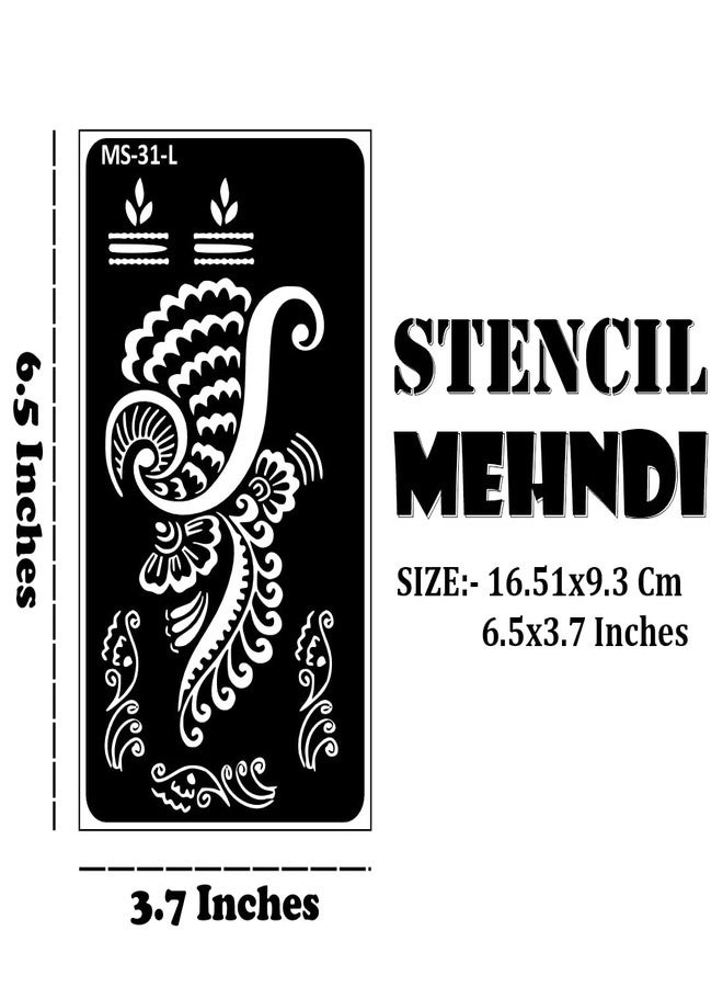 VANVATI Gorgeous Henna for Women’s Hand Art Sticker Mehndi Stencil Sticker One Set for Both Hand | Easy to Apply Stencil Mehndi Sticker Perfect for Weddings, Parties and Any Occasion - Image 4