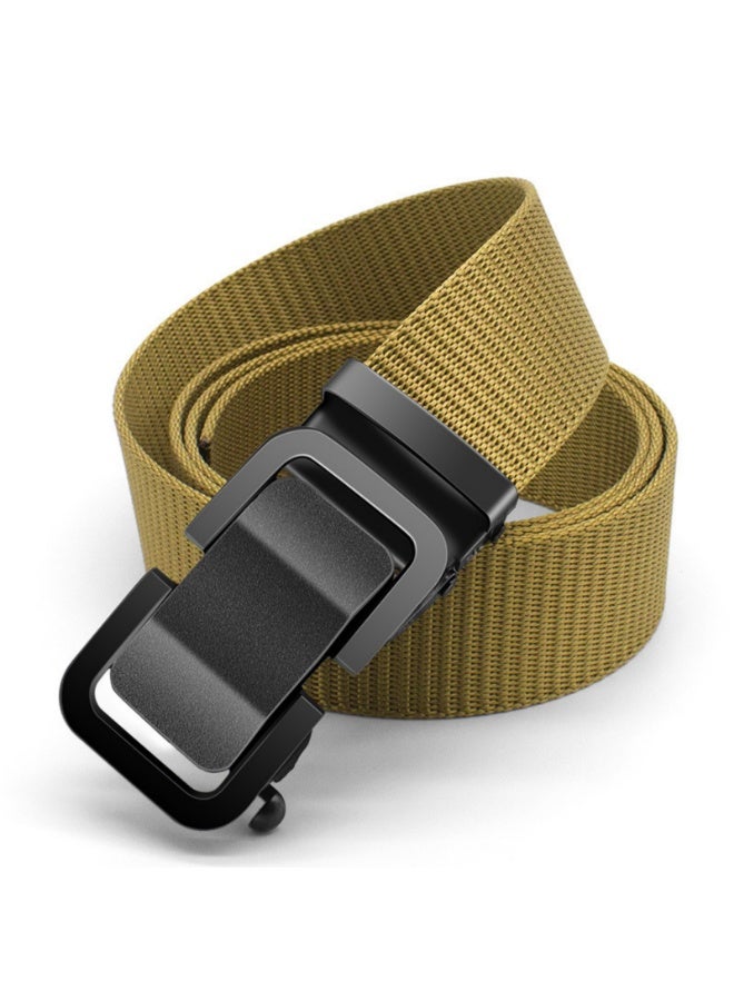 Men's Nylon Tactical Duty Belt, Outdoor activity ratchet belt with Heavy Duty Seatbelt Buckle, Webbing Military Style Belts for Men - Image 1