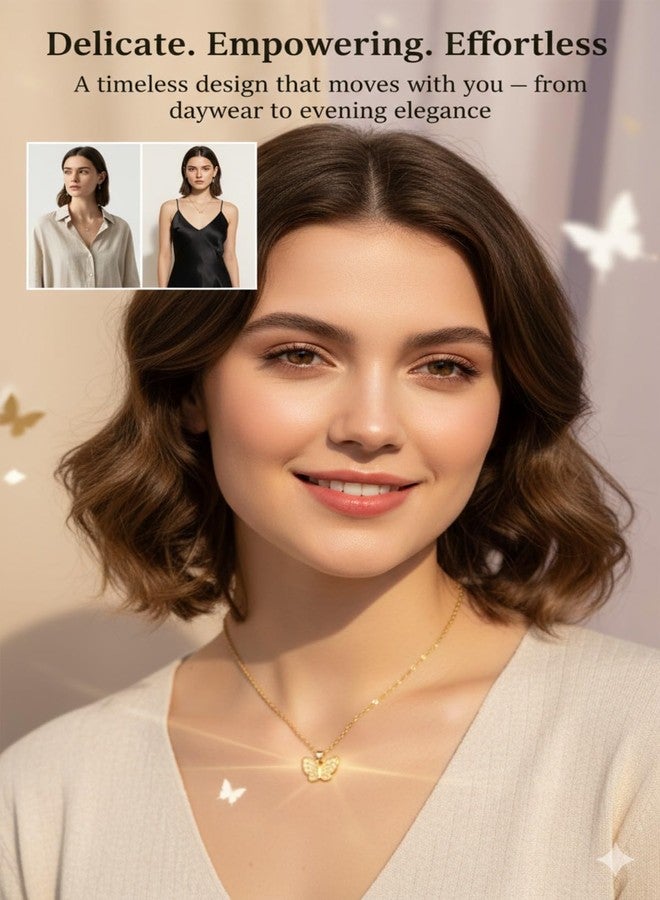 SUPER SOFTENER 5 Pcs Stylish Pendant Necklace Set for Women & Girls - Heart, Butterfly, Infinity, Tree of Life & Pearl - Jewellery Gifts for Woman | Necklace Set for Women Stylish | Gifts for Women - Image 4