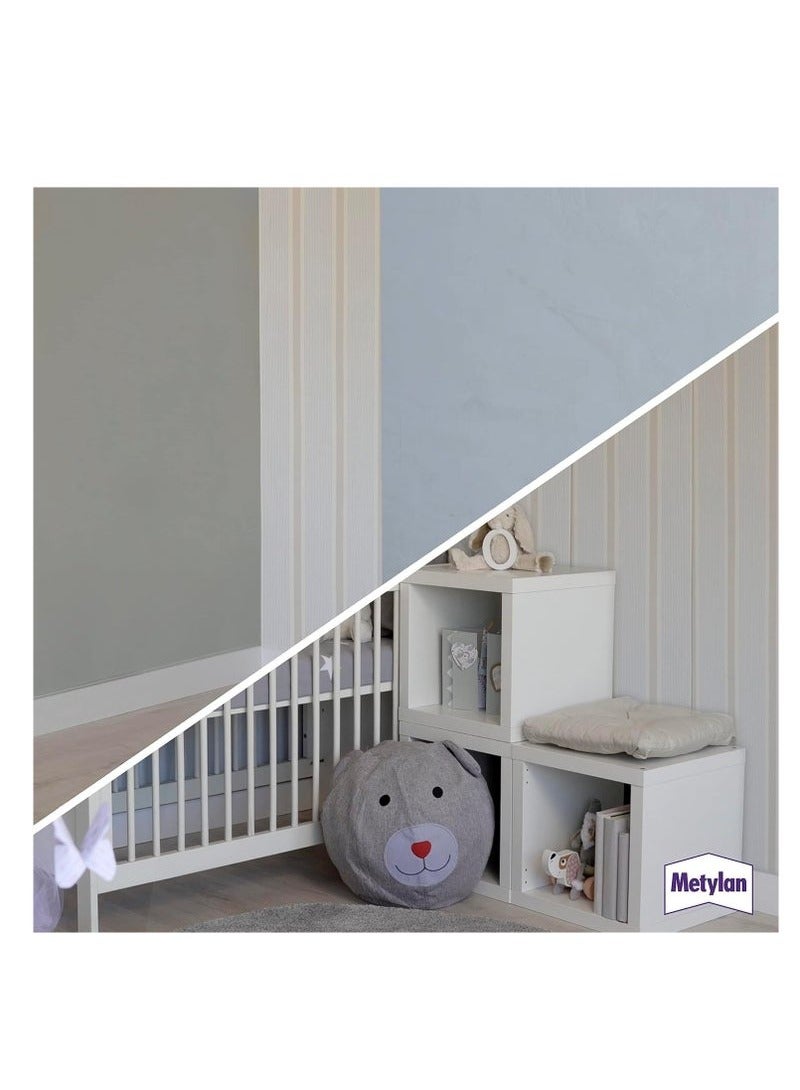 Pattex Metylan Normal - High-quality plain wallpaper adhesive 125g for superior adhesion and excellent coverage for all types of paper wallpaper. Provides excellent stability, easy-to-mix and apply formula. - Image 3