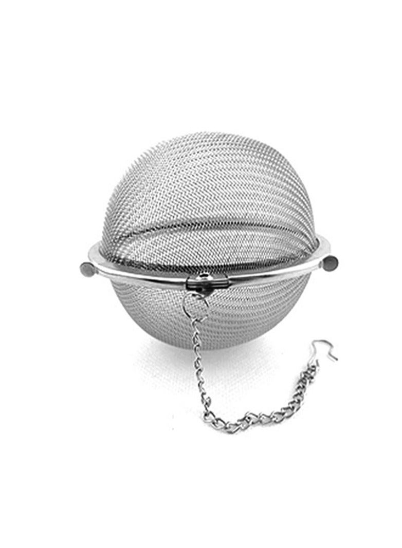Tealand Durable Fine Mesh Strainer Tea Ball Filter With Chain Stainless Steel Strainer To Brew Loose Leaf Tea Spices & Seasonings 65mm - Image 2