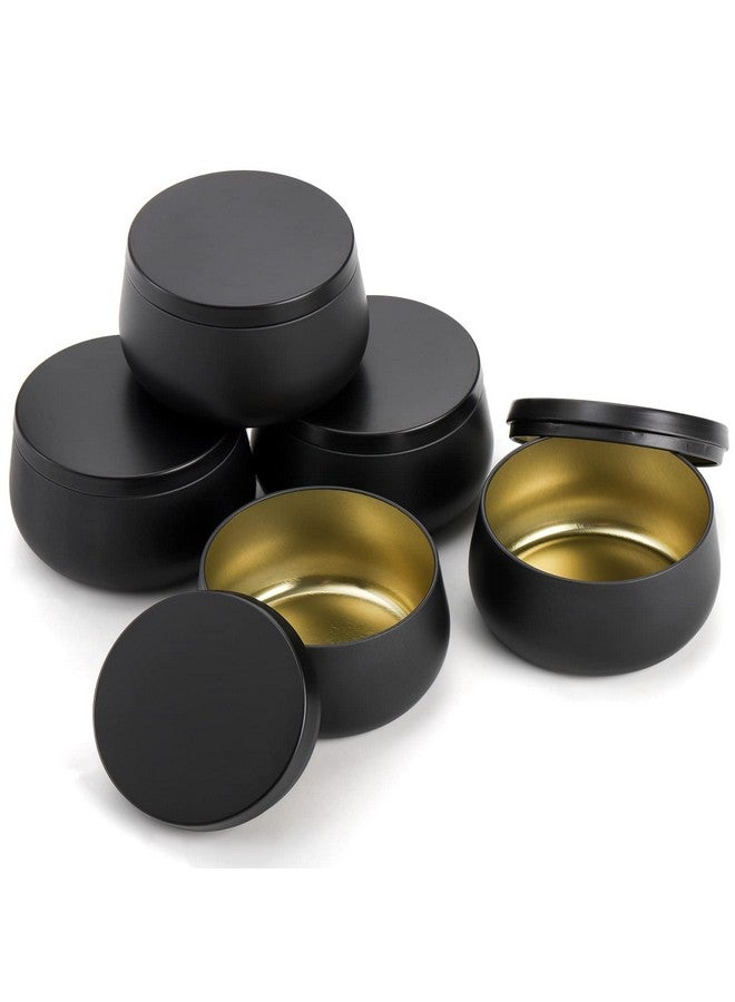 ZENFUN 24 Pieces Black Candle Tins With Lids 8 Oz Bulk Empty Candle Jars Metal Tin Containers For Making Candles Storing Snacks 3.5 X 2 - Image 3