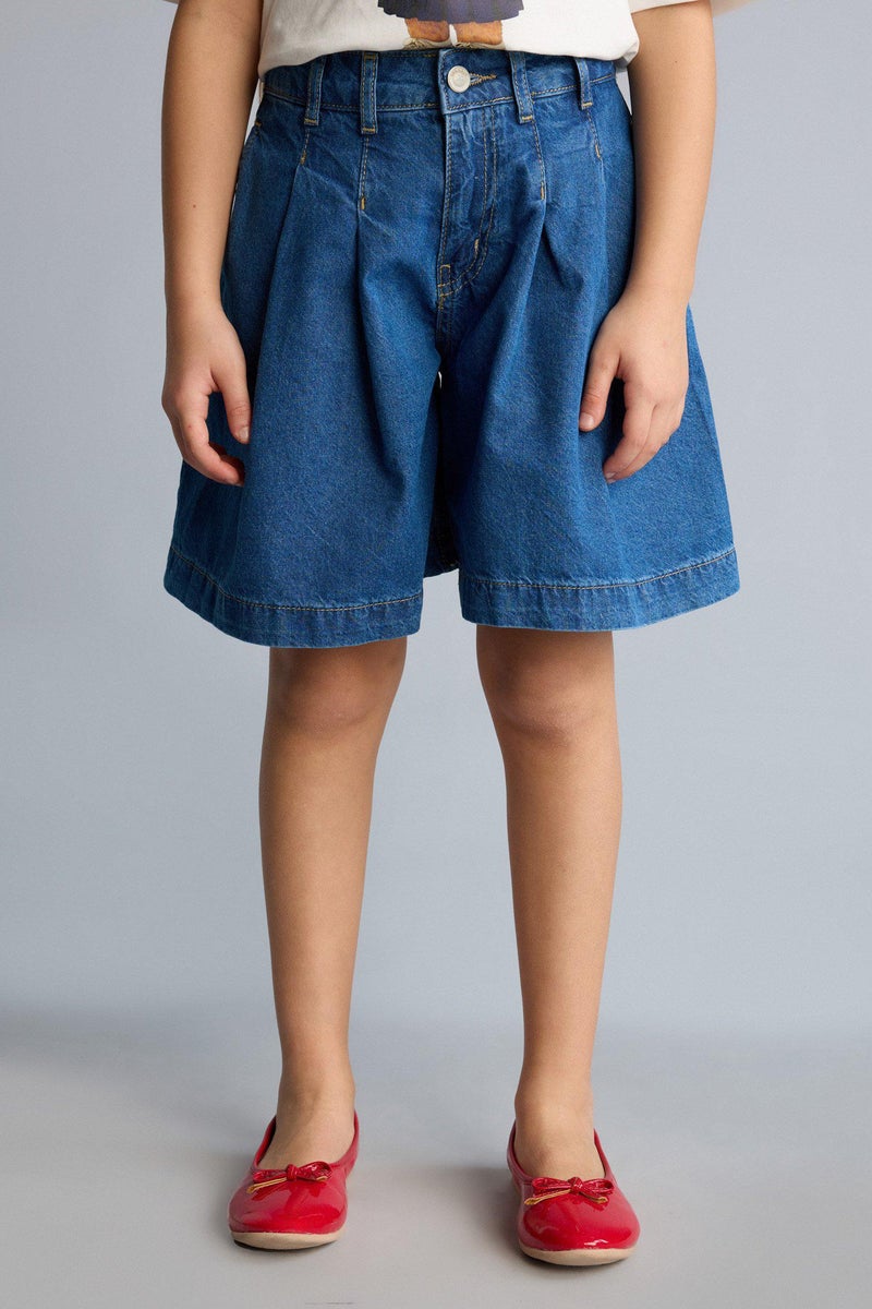 DeFacto Blue Girl Girl Shorts Casual - Image 4