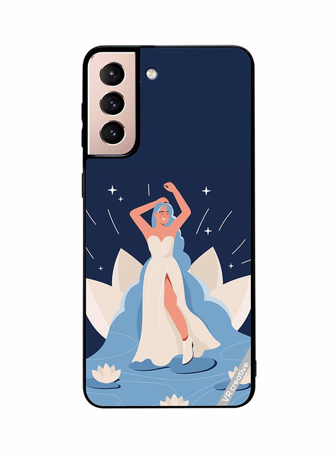 VR CREATIVE Protective Case Cover For Samsung Galaxy S21 Plus 5G Beauty Fantasy Woman Design Multicolour - Image 1