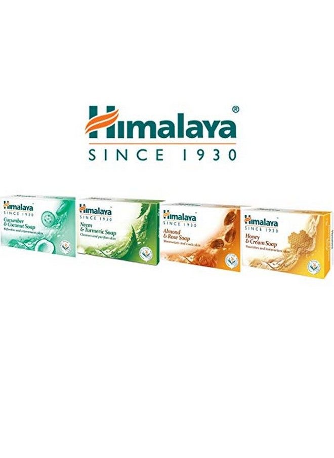 Himalaya - Herbals Neem And Turmeric Soap 125Gm (Pack Of 4) With Value Pack Save Rs.20 - Image 1