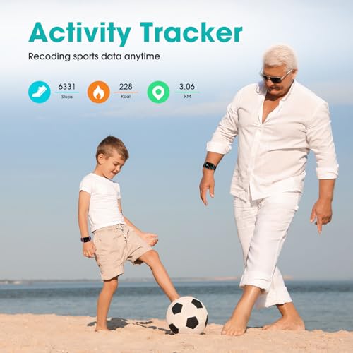 Pautios Pedometer Watch Senior Friendly No App/Phone Required, Waterproof Fitness Tracker Watch with Step Counter Calories/Sleep Tracker for Walking Running for Men Women - Image 3