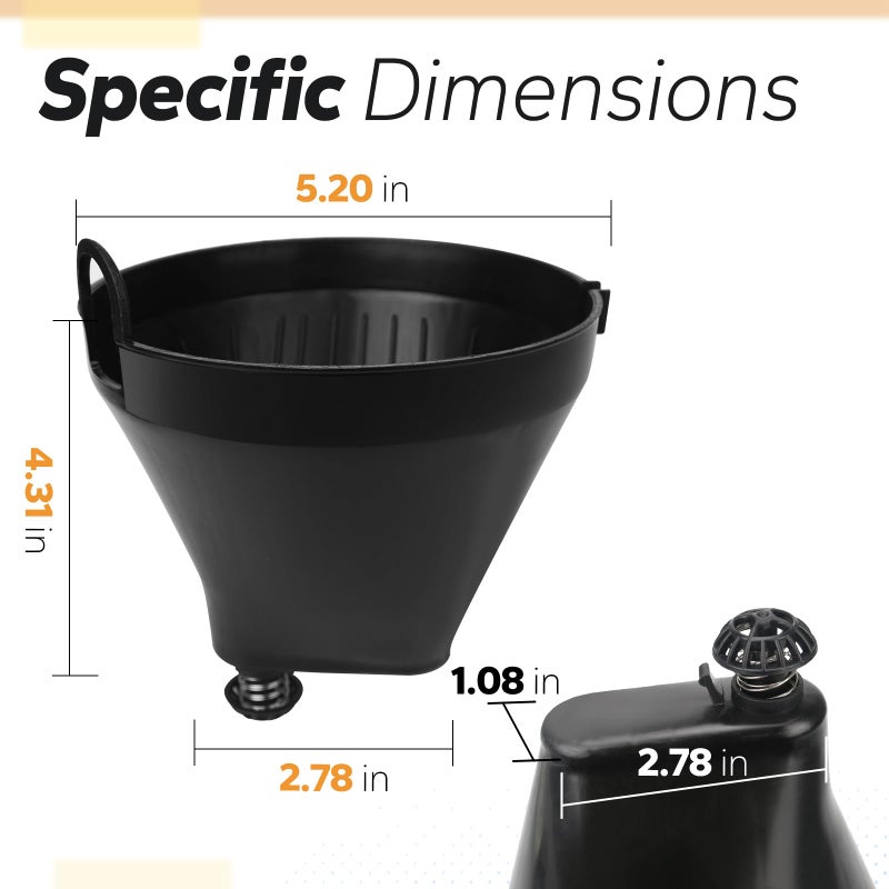 BOUYAO DCC-1200FB Coffee Brew Basket for Cuisinart, Coffee Filter Basket Replacement Part Compatible with Cuisinart Models DCC-1200, DCC-1200BCH, DCC-1200BW - Image 2