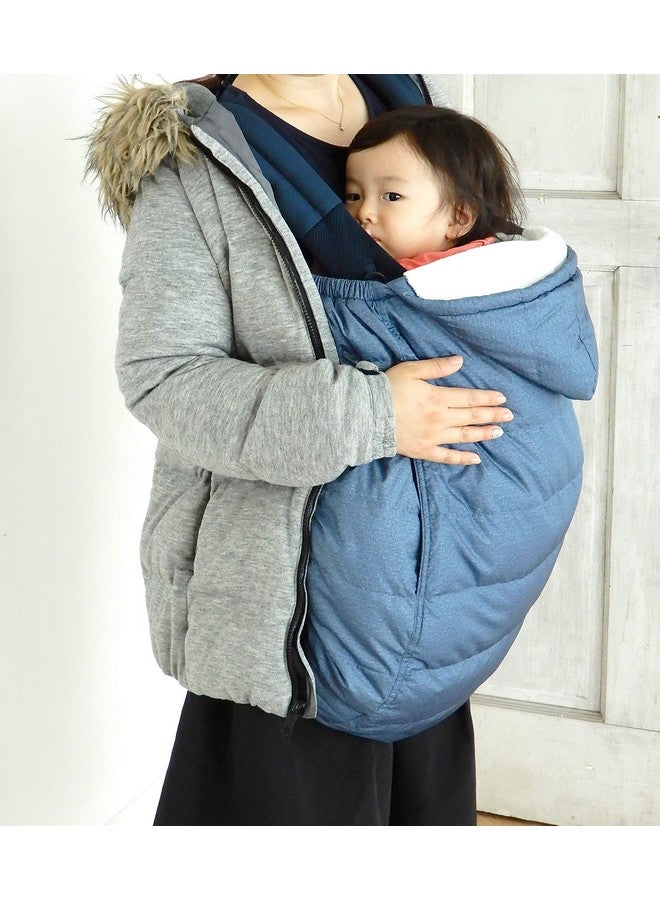 Rain or Shine Kids Roskdown Pouch 3Waystrollercarrier Cover And Car Seat Footmuff Best For Freezing Winter Conditions (Denim) - Image 3