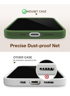 Houmt iPhone 15 Pro Max Case Silicone with 1X Camera Protector+ 1X Screen Protector Compatible with iPhone 15 Pro Max Cover Liquid Soft Silicone Inside Microfiber Lining Slim Thin Protective Case Cover  - Image 4