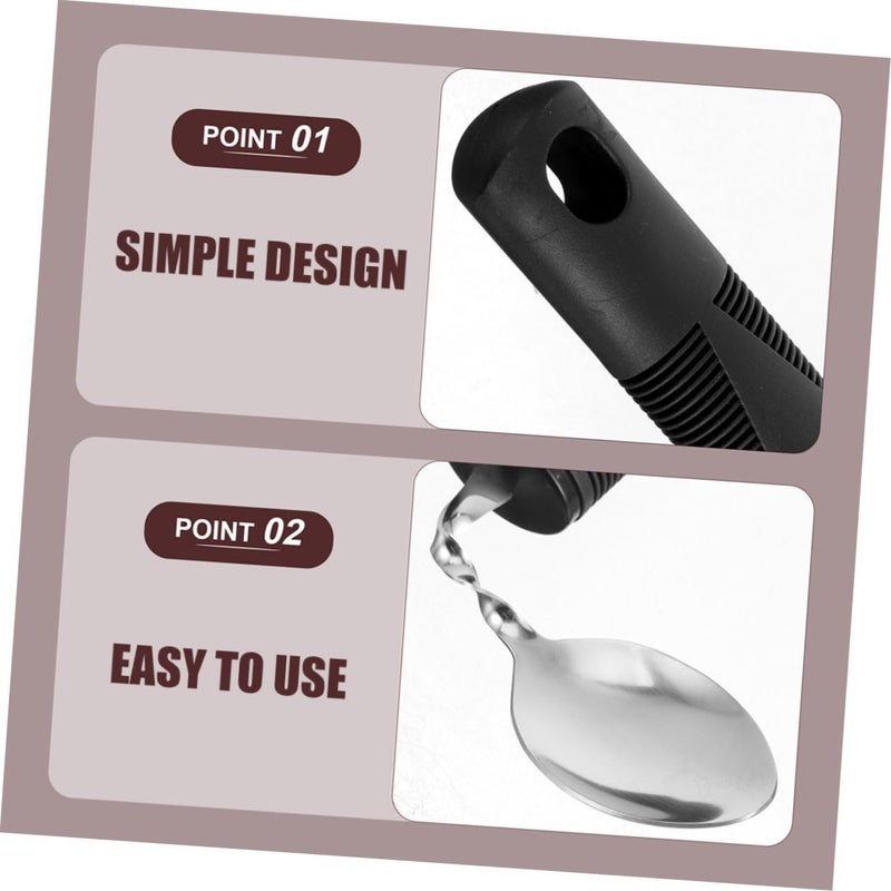 6 Elderly Handicap Adaptive Utensils With Wrist Weights For Vision Impaired Seniors - Image 4
