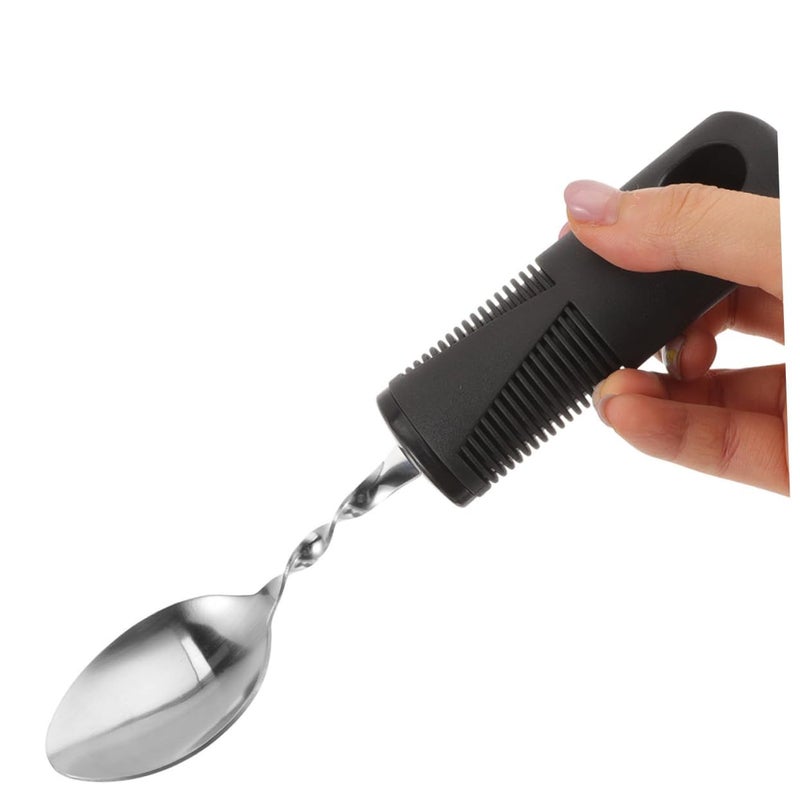 6 Elderly Handicap Adaptive Utensils With Wrist Weights For Vision Impaired Seniors - Image 3