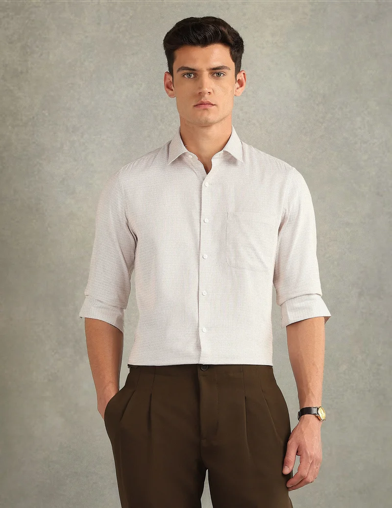 Arrow Italian Elegance Dobby Regular Fit Shirt