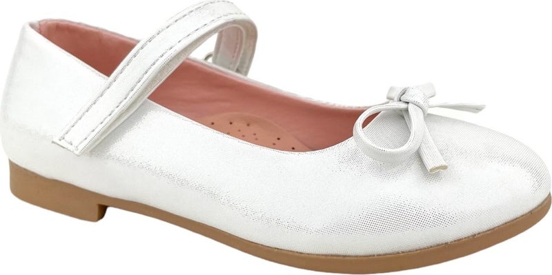 Nubebe Mini Bow Kids Ballerina Shoes Mother of Pearl Needle  - Image 2
