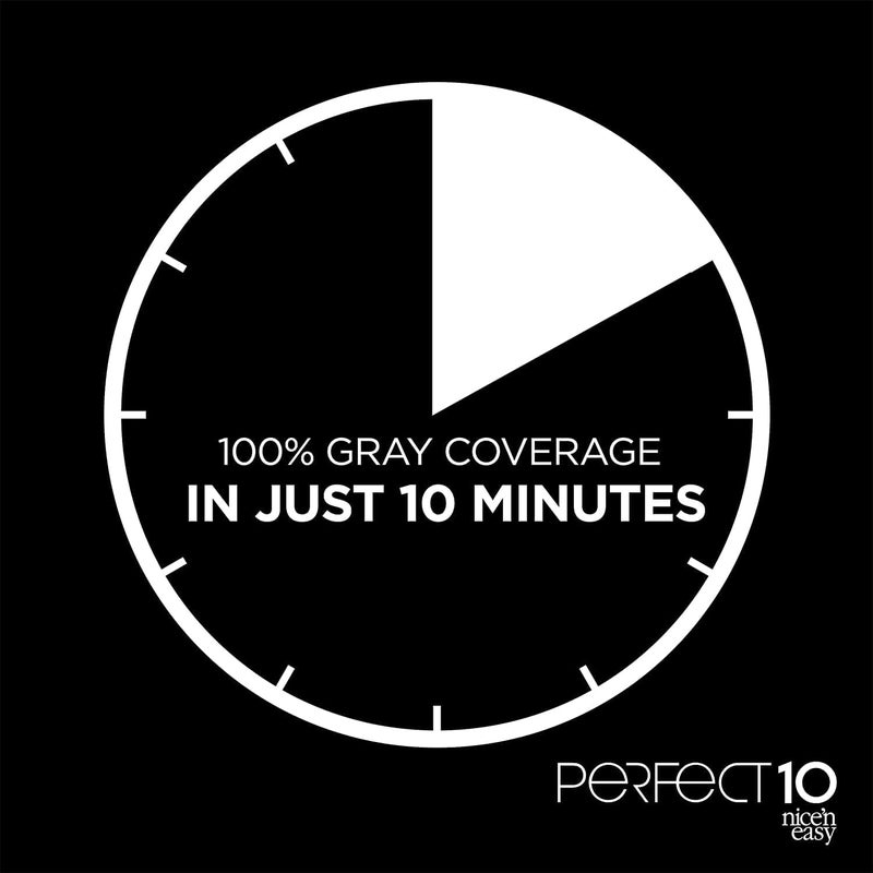 Clairol Nice'n Easy Perfect 10 Permanent Hair Dye, 4 Dark Brown, 2 Count - Image 5