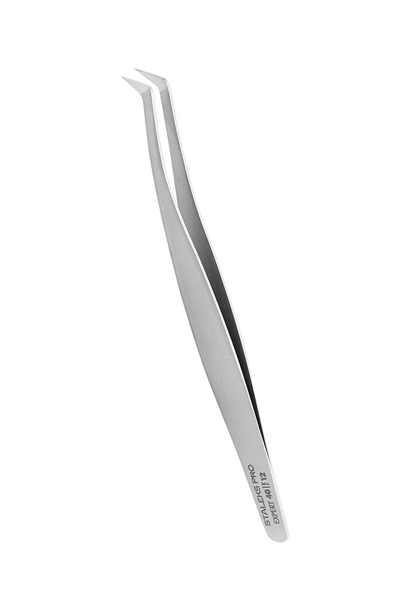 Staleks Eyelash Tweezers EXPERT TE4012 Curved Type 12