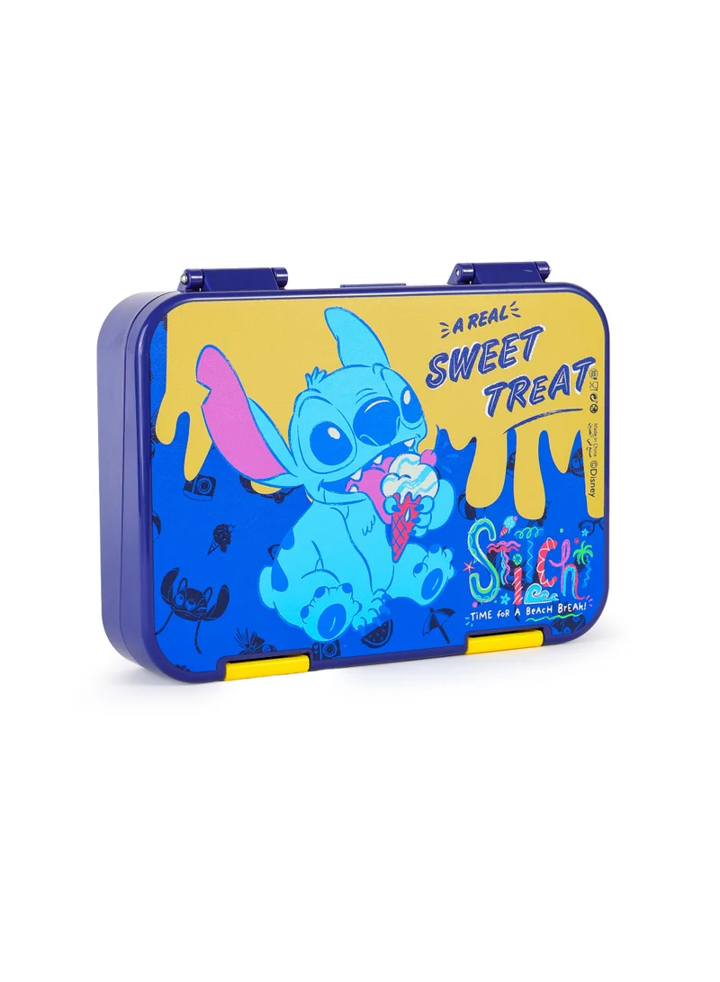 Disney Stitch Regular Bento Lunch Box 800ML | Multi-Compartment Food Storage Box | ABS, Tritan, PP & TPE Lunch Container