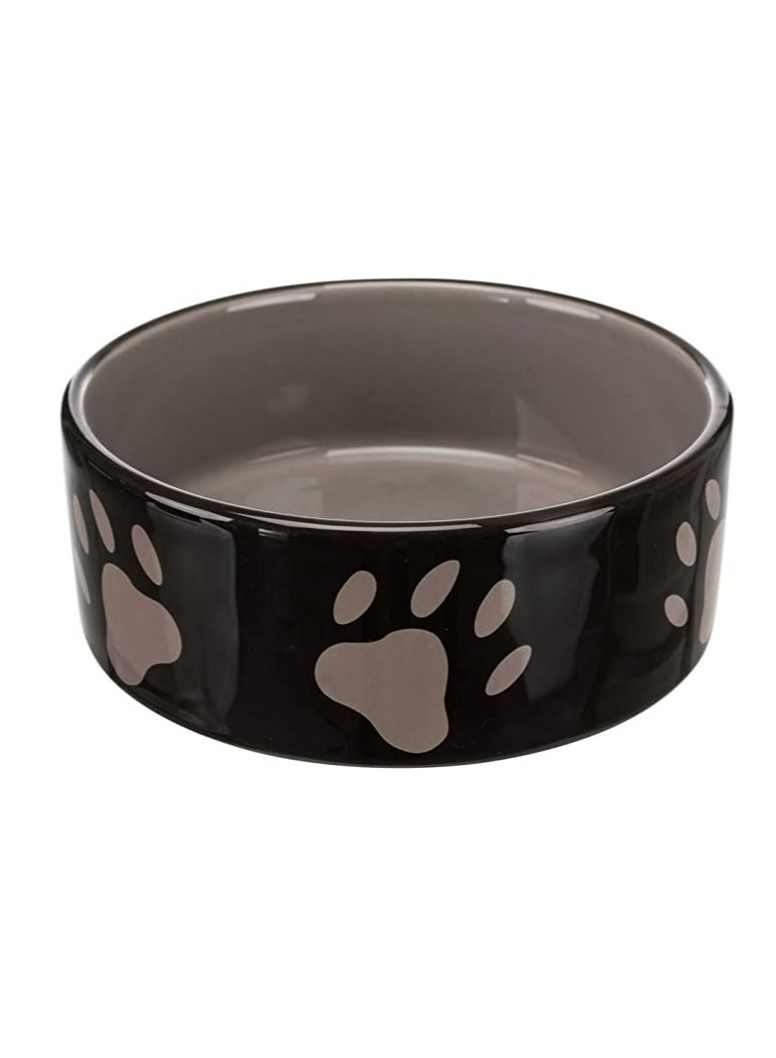 Trixie bowl, with paw prints, ceramic 12 cm for cats and dogs