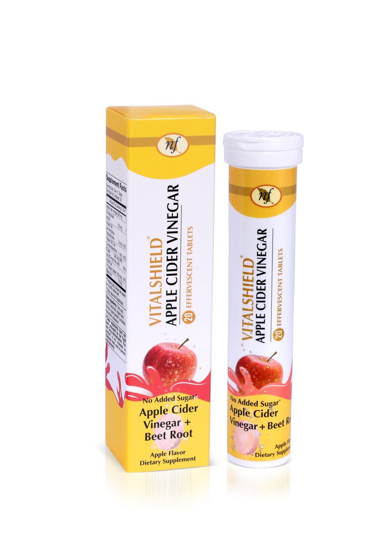 Natural Fervor Vitashield Apple Cider Vinegar Effervescent 20s