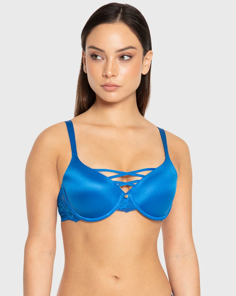 ايسلا اند ايفي Isla & Evie Princess Blue Lightly Lined Full Coverage Bra