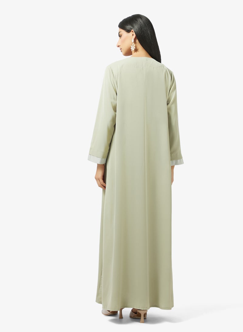 Khizana Abaya With 3D Floral - Image 2