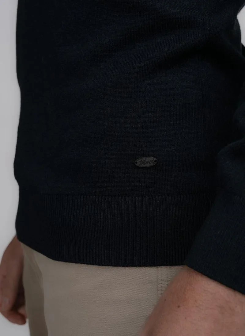Petrol Industries 5120-Sky Captain Men Knitwear Collar Basic for Men | Best Price UAE