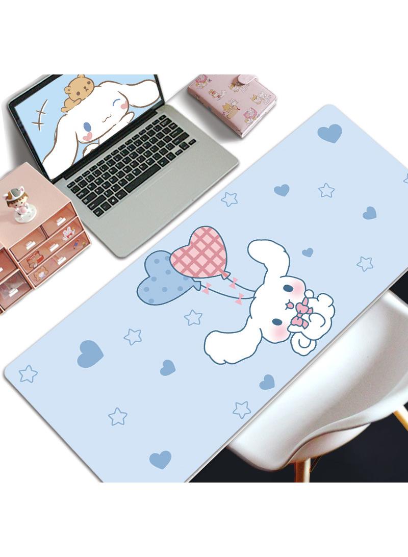 إسكدنيا لعبة القرفة ماوس وسادة وسادة طاولة كبيرة تطول خياطة حافة وسادة الفأرة وسادة الفأرة طويلة ومنصات الفأرة المضادة للانزلاق المطاط قاعدة وسادة الفأرة 800x300x5mm - Image 1