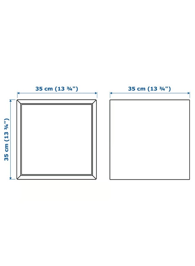 Cabinet with Door – Brown Walnut Effect, 35×35×35 cm | Modern Storage Cabinet for Home, Office & Bathroom - Image 4