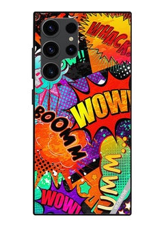Protective Case Cover For Samsung Galaxy S24 Ultra Multiple Sticker Design Multicolour