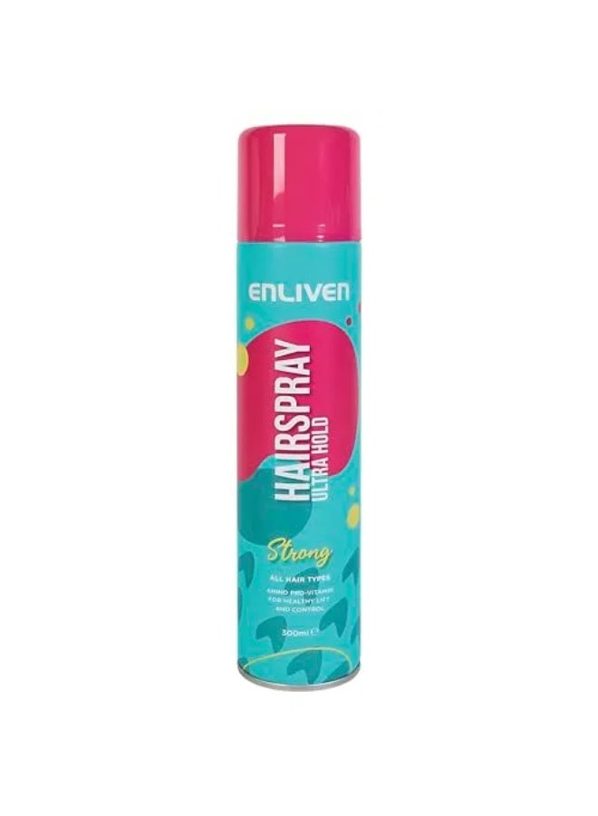 ENLIVEN Hair Spray Ultra Hold 300 Ml