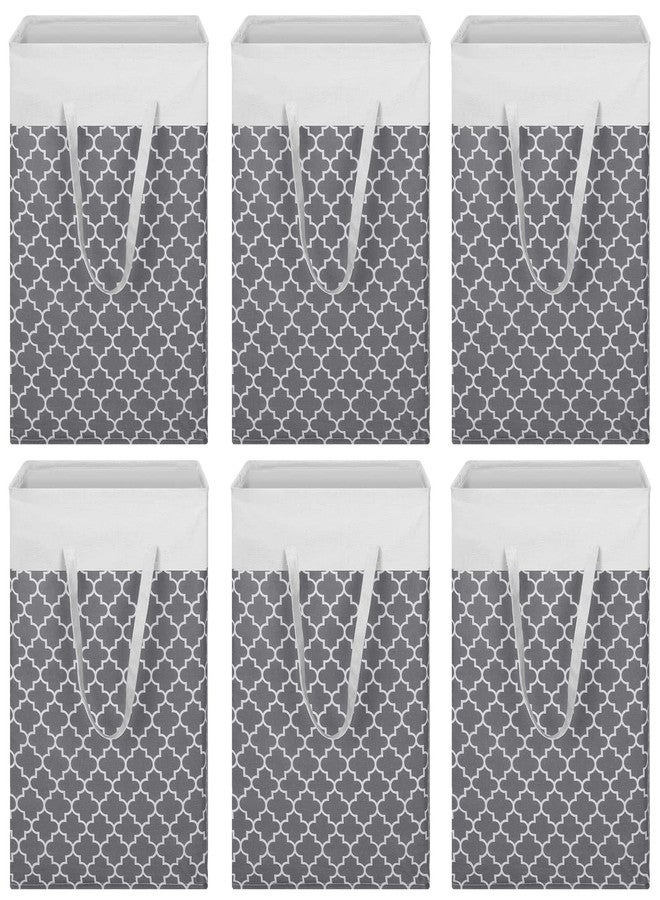 Treela 6 Pack 75l Large Laundry Baskets Collapsible Laundry Hampers with Reinforced Handles, Waterproof Freestanding Clothes Hamper Dirty Clothes Basket for Dorm Bedroom Bathroom Towels Toys(Gray) - Image 1