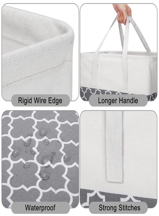 Treela 6 Pack 75l Large Laundry Baskets Collapsible Laundry Hampers with Reinforced Handles, Waterproof Freestanding Clothes Hamper Dirty Clothes Basket for Dorm Bedroom Bathroom Towels Toys(Gray) - Image 3