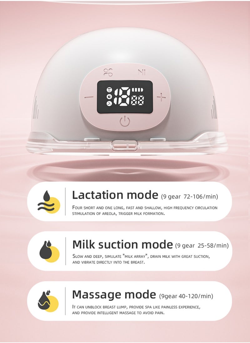 ألتوموم - مضخة ثدي كهربائية يمكن ارتداؤها بدون استخدام اليدين مع شاشة LED و3 أوضاع و9 مستوى وشفة 27 مم - Image 1