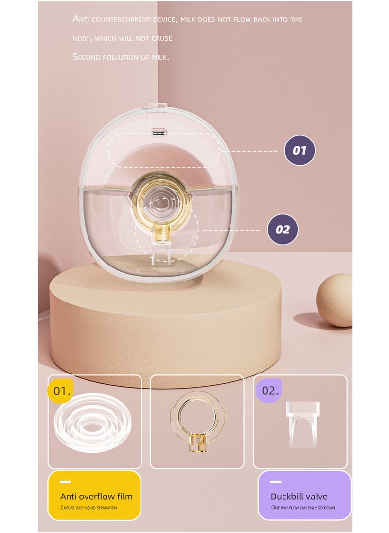 ألتوموم - مضخة ثدي كهربائية يمكن ارتداؤها بدون استخدام اليدين مع شاشة LED و3 أوضاع و9 مستوى وشفة 27 مم - Image 1