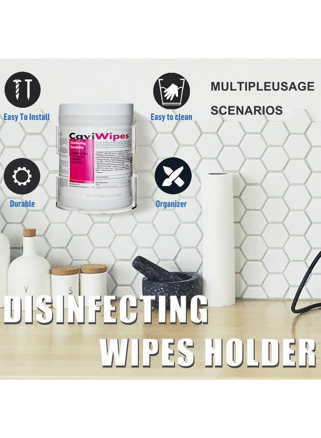 Heyrelda Wipes Holder for Heavy Duty Cleaning Wipes, Clear Acrylic Wall Mount Cleaning Wipes Dispenser Wall Bracket Wipes Rack for Hospital, Kitchen, Office, Garage (5.04" L x 5.31" W x 5.51" H) - Image 4