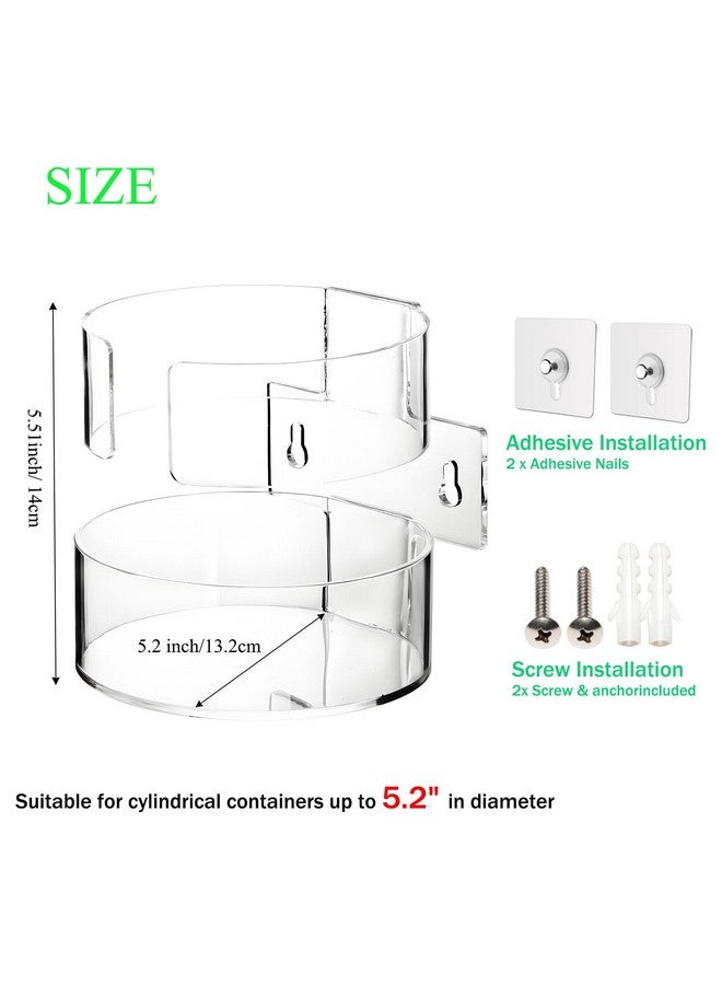 Heyrelda Wipes Holder for Heavy Duty Cleaning Wipes, Clear Acrylic Wall Mount Cleaning Wipes Dispenser Wall Bracket Wipes Rack for Hospital, Kitchen, Office, Garage (5.04" L x 5.31" W x 5.51" H) - Image 2
