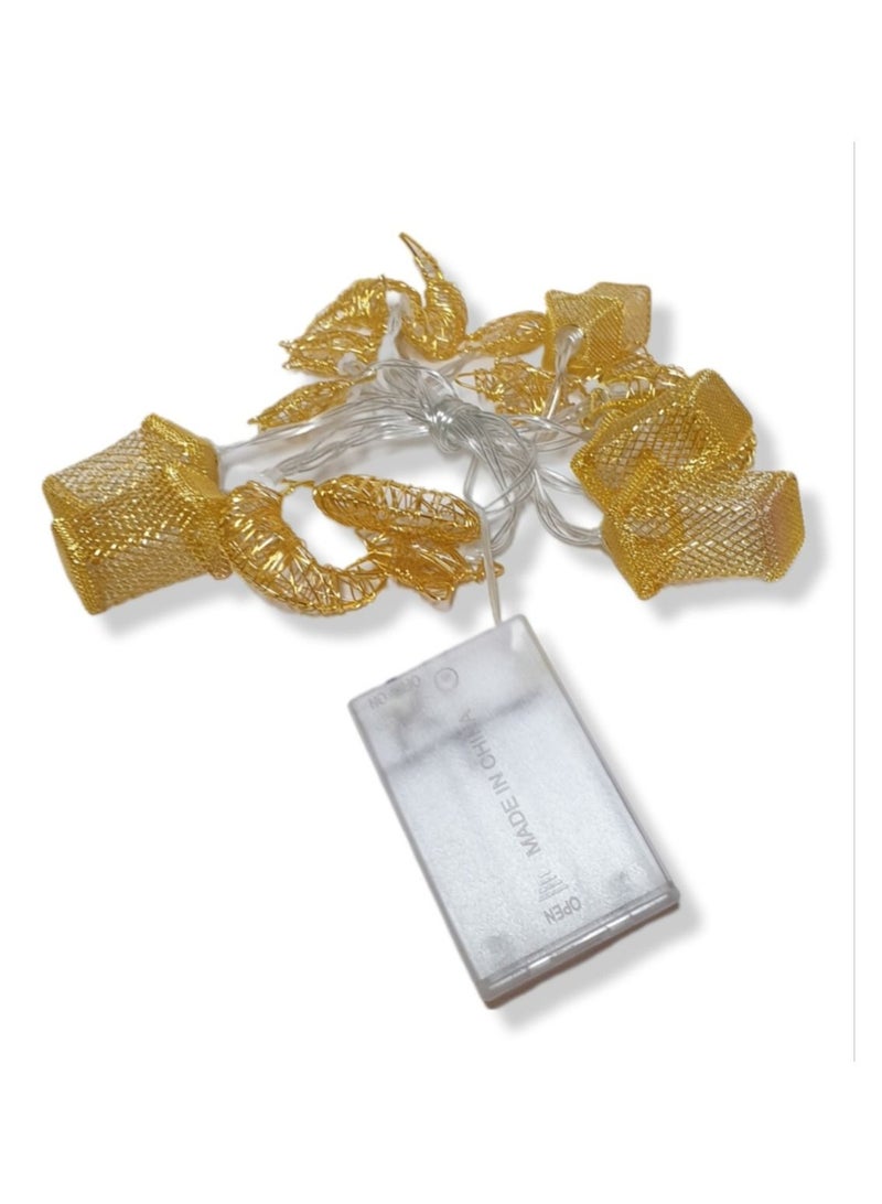 Al Zaabiah LED Light String for Decoration – Moon & Castles | Ramadan & Eid Festive Lights - Image 1