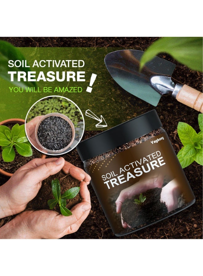 ييبونغ التربة النباتية زهرة الأسمدة المنشط التربة المنشط الحديقة محسن التربة تحسين امتصاص المغذيات يعزز حركة المياه 100G - Image 1