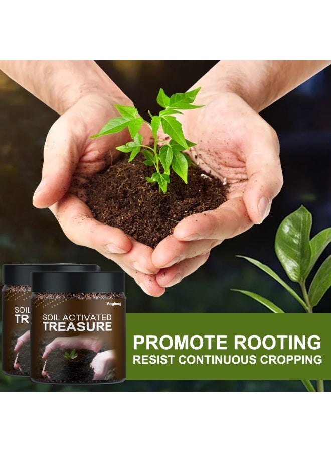 ييبونغ التربة النباتية زهرة الأسمدة المنشط التربة المنشط الحديقة محسن التربة تحسين امتصاص المغذيات يعزز حركة المياه 100G - Image 3