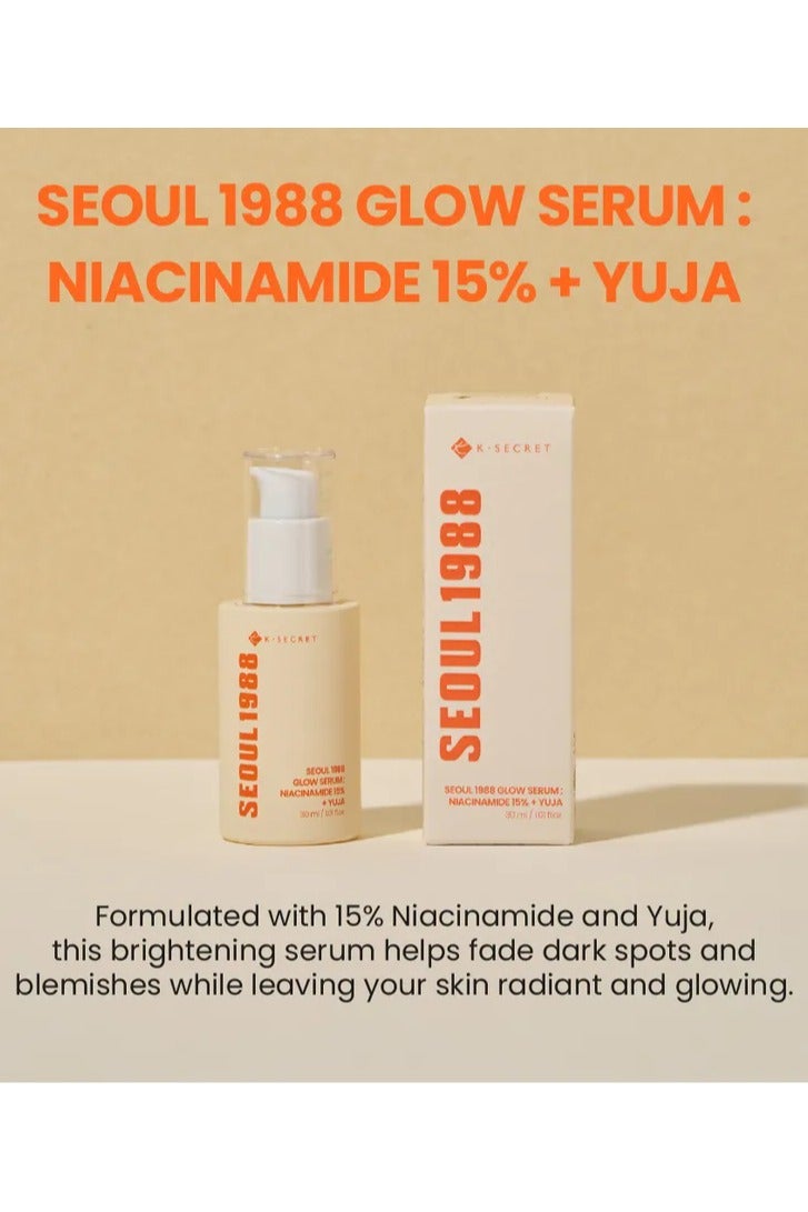 K-SECRET KSECRET SEOUL 1988 Glow Serum Niacinamide 15% + Yuja 30ml - Image 1