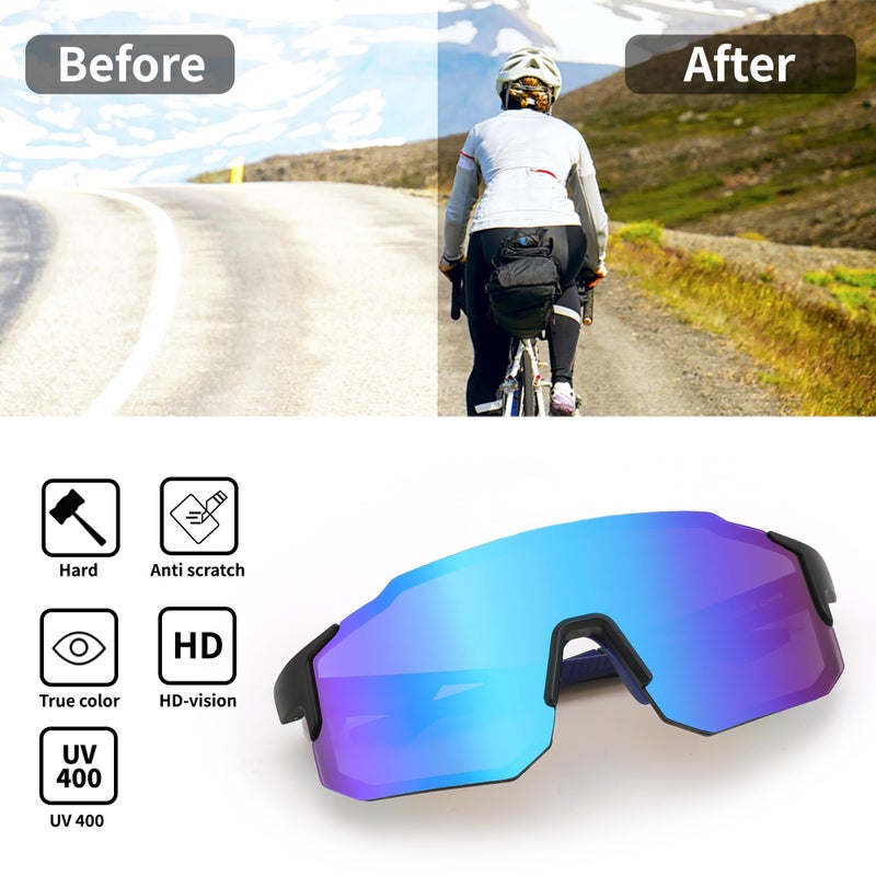 FEISEDY Sports Sunglasses for Men, Women and Teens - Baseball and Cycling UV400 Protection B2388 - Image 5