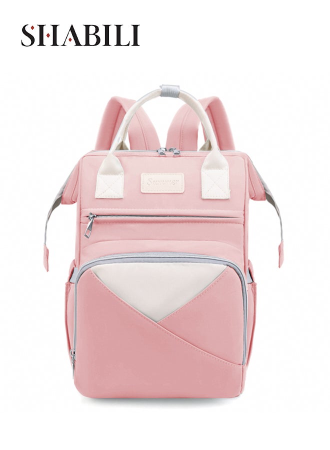 SHABILI Baby Bag Diaper Bag Backpack Mommy Bag Maternity Bag Nylon Waterproof Odorless Large-Capacity Multi-Pocket Travel Pack with Insulated Bottle Holders, Stroller Hooks Design for Daily Casual Trips - Image 1