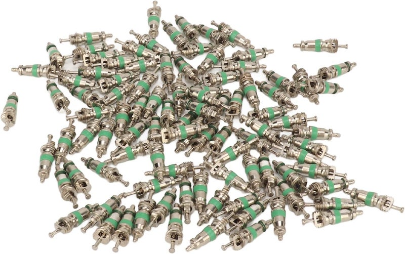 100pcs R12 Air Conditioning Valve Core with Green Rubber Ring for Automotive AC Systems Valve Stem Core Replacement - Image 5