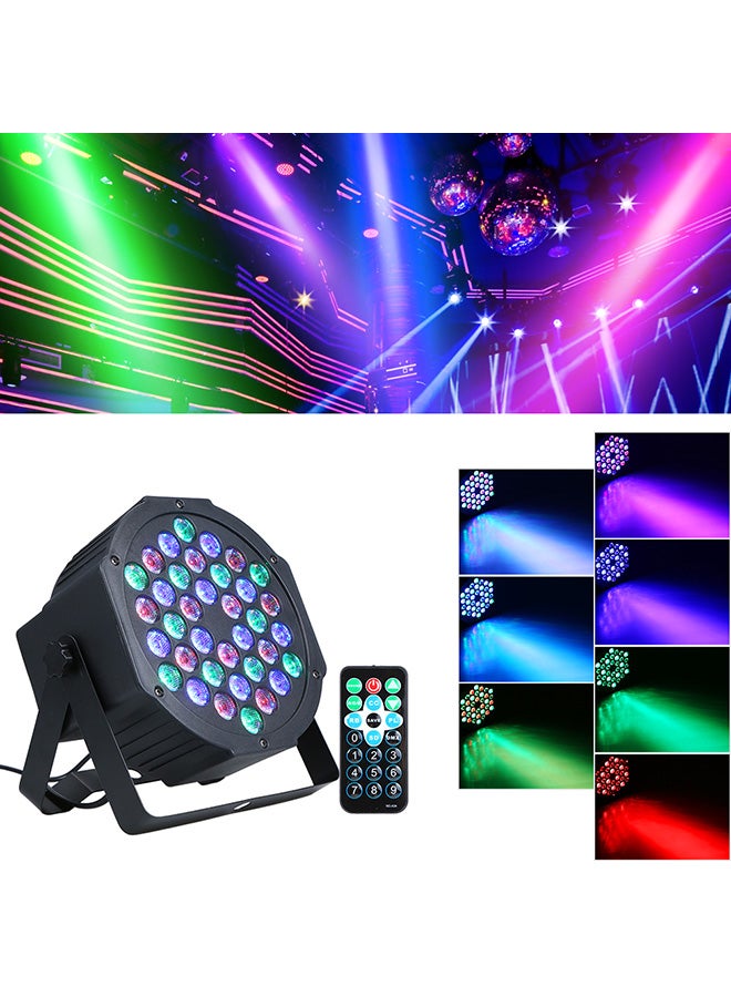 إسكدنيا مصباح مسرح صغير بإضاءة متعددة الألوان RGB يحتوي على 36 مصباح LED, يعمل بالتيار المتردد بجهد 90-240 فولت وقدرة 24 وات، مع جهاز تحكم عن بعد متعدد الألوان 0.805كيلوجرام - Image 2