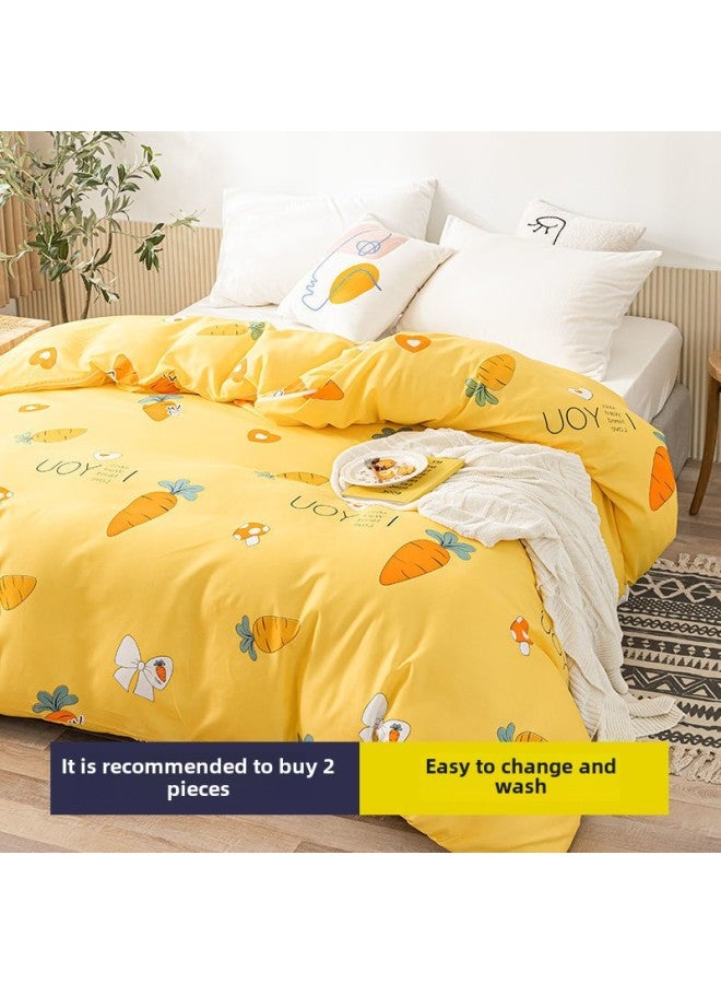 غطاء الشاش، غطاء لحاف مبطن، غطاء لحاف مبلل من القطن، غطاء من الصوف القطني، غطاء مرتبة، وسادة لحاف، بطانة لحاف، غطاء لحاف للحماية - اللون: تقع في حب الفجل 【نموذج تشفير مطور】 - المواصفات: 200*230 سم 【سحاب مزدوج الرأس من الفولاذ】 - Image 1